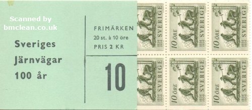 (image for) 1956 Centenary of Swedish Railways 2 Kr (Booklet)