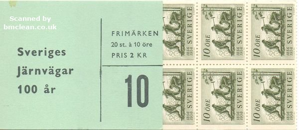 (image for) 1956 Centenary of Swedish Railways 2 Kr (Booklet)