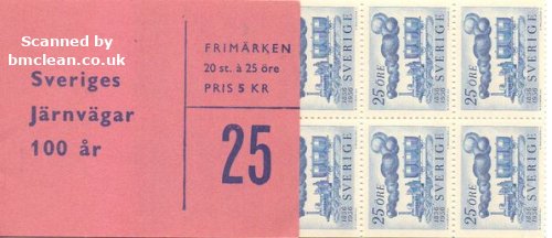 (image for) 1956 Centenary of Swedish Railways 5 Kr (Booklet)