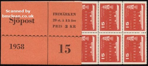 (image for) 1958 Postal Services 3 Kr (Booklet)