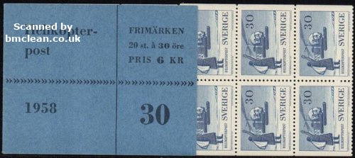 (image for) 1958 Postal Services 6 Kr (Booklet)