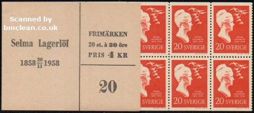 (image for) 1958 Selma Lagerlof 4 Kr (Booklet)