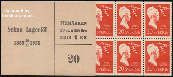 (image for) 1958 Selma Lagerlof 4 Kr (Booklet)