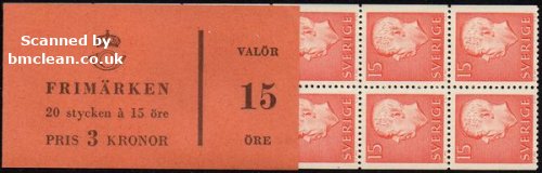 (image for) 1961 Gustaf VI Adolf 3 Kr (Booklet)