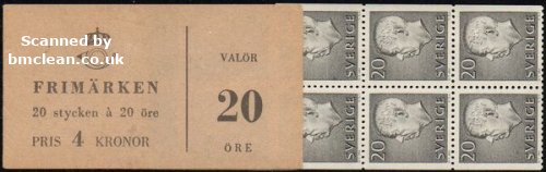 (image for) 1961 Gustaf VI Adolf 4 Kr (Booklet)