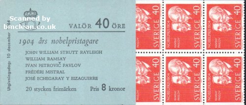 (image for) 1964 Nobel Prize Winners of 1904 8 Kr (Booklet)