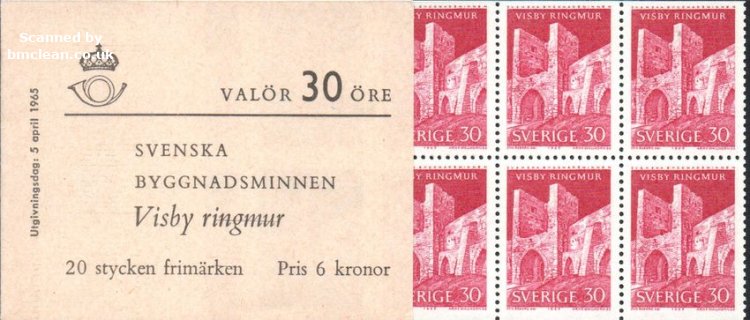 (image for) 1965 Swedish Monuments 3rd Series (Booklet)