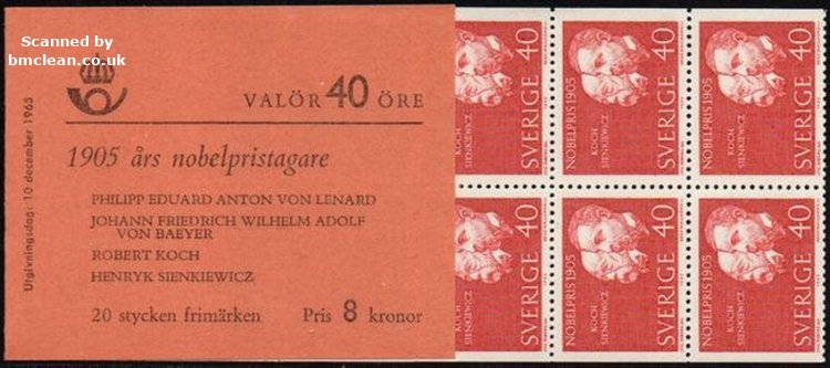 (image for) 1965 Nobel Prize Winners of 1905 8 Kr (Booklet)