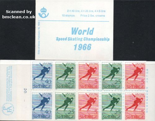 (image for) 1966 Men's Speed Skating - English (Booklet)