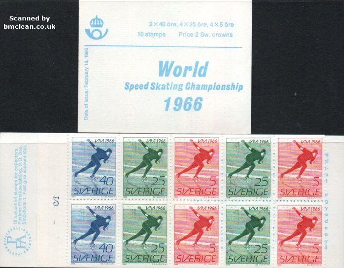 (image for) 1966 Men's Speed Skating - English (Booklet)