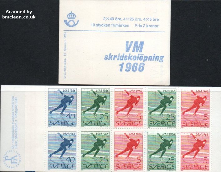 (image for) 1966 Men's Speed Skating - Swedish (Booklet)