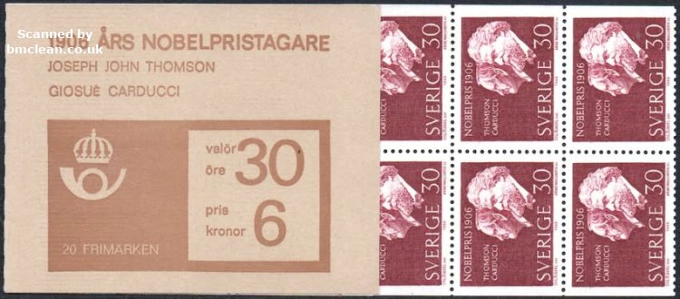 (image for) 1966 Nobel Prize Winners of 1906 6 Kr (Booklet)