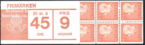 (image for) 1967 Gustaf VI Adolf 9 Kr (Booklet)