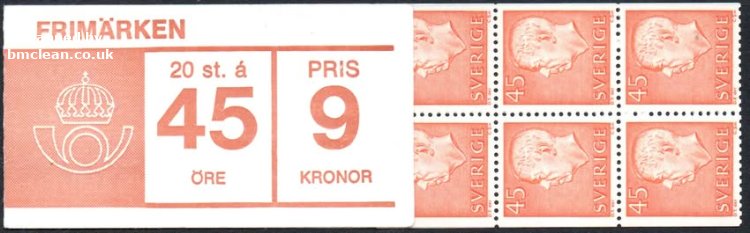 (image for) 1967 Gustaf VI Adolf 9 Kr (Booklet)