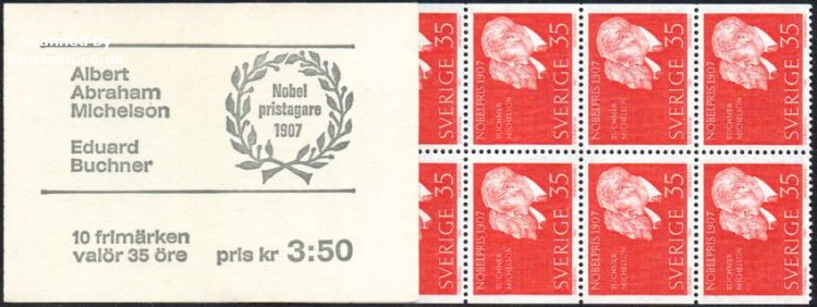 (image for) 1967 Nobel Prize Winners of 1907 3.50 Kr (Booklet)
