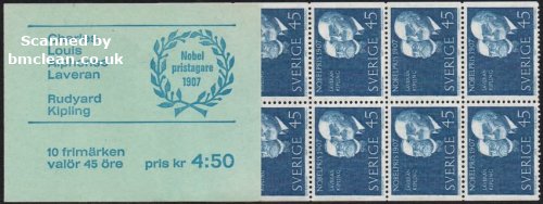(image for) 1967 Nobel Prize Winners of 1907 4.50 Kr (Booklet)