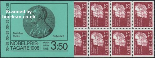 (image for) 1968 Nobel Prize Winners of 1908 3.50 Kr (Booklet)