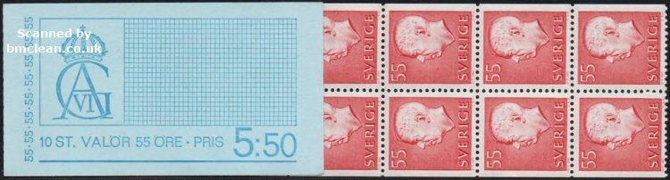 (image for) 1969 Gustaf VI Adolf 5.50 Kr (Booklet)
