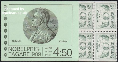 (image for) 1969 Nobel Prize Winners of 1909 4.50 Kr (Booklet)