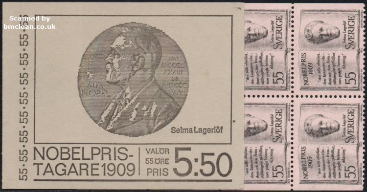 (image for) 1969 Nobel Prize Winners of 1909 5.50 Kr (Booklet)