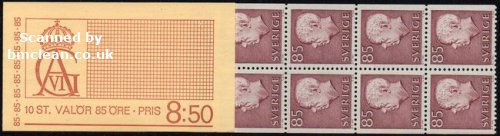 (image for) 1971 Gustaf VI Adolf 8.50 Kr (Booklet)