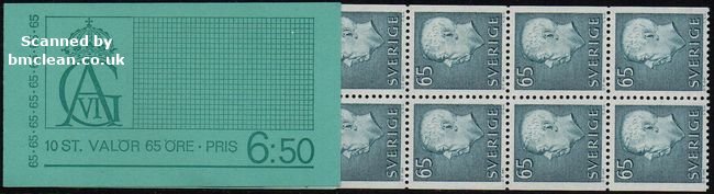 (image for) 1971 Gustaf VI Adolf 6.50 Kr (Booklet)