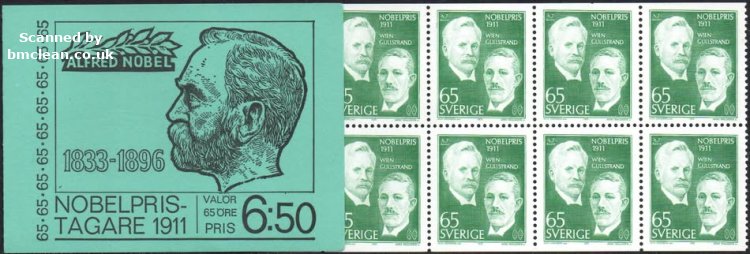 (image for) 1971 Nobel Prize Winners of 1911 6.50 Kr (Booklet)