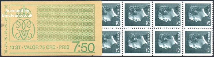 (image for) 1974 Carl XVI Gustav 7.50 Kr (Booklet)