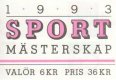 (image for) 1993 Sports Championships (Booklet)