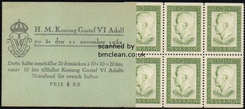 (image for) 1952 Gustav VI Adolf - 70th Birthday (4 Kr)