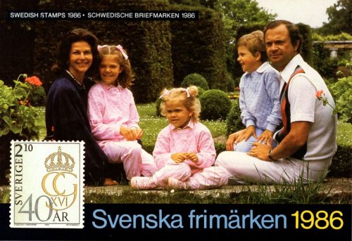 (image for) 1986 Swedish Stamp Year Pack