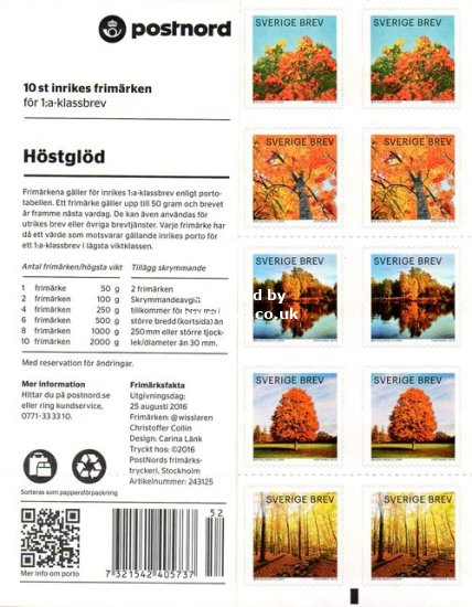 (image for) 2016 Autunm Glow - Trees (Booklet)