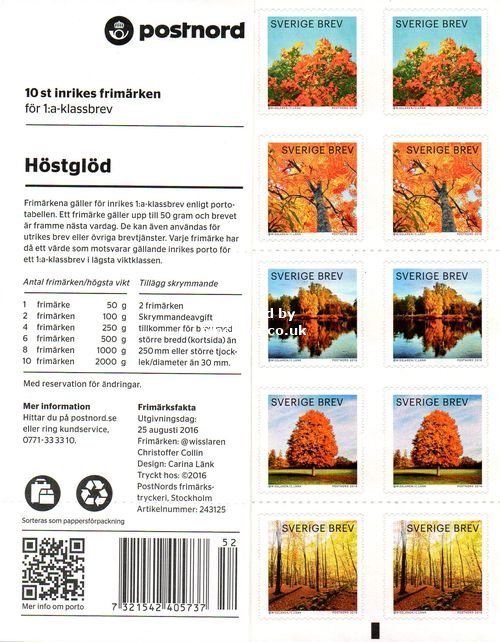 (image for) 2016 Autunm Glow - Trees (Booklet)