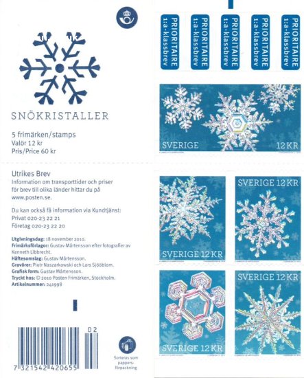 (image for) 2010 Christmas - Snowflakes (Booklet)