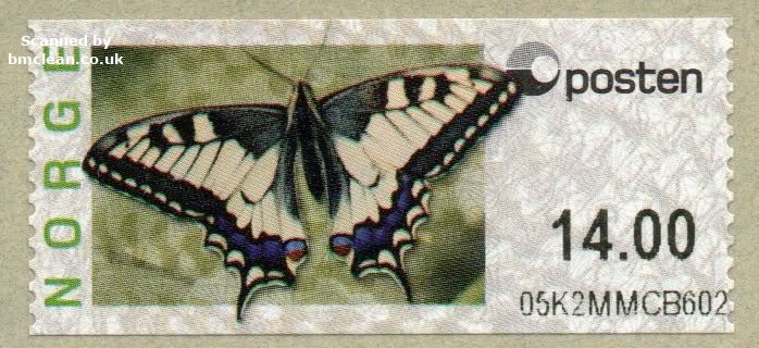 (image for) 2008 Butterfly - Swallowtail 14.00 Kr.