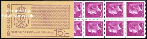 (image for) 1980 Carl XVI Gustav 1 Kr 50 Mauve (Booklet)