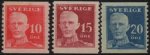 (image for) 1920 King Gustav V Set of 3v