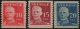 (image for) 1920 King Gustav V Set of 3v