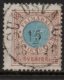 (image for) 1r Blue & Brown Perf 13 - Plate Flaw