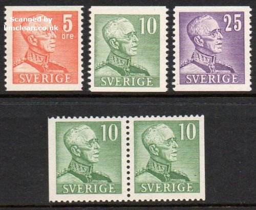 (image for) 1948 Gustav V Definitive Set