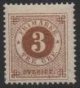 (image for) 3ø Brown Numeral Perf 13