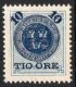 (image for) 1889 10ø on 12ø Blue