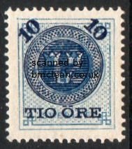 (image for) 1889 10ø on 12ø Blue