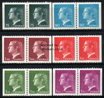 (image for) Carl XVI Gustav 1974 to 1980 Pairs Set