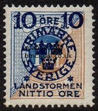 (image for) 10ø + 90ø on 1 Kr. Blue & Brown