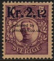 (image for) 2.12 Kr on 5 Kr Purple/Yellow