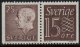 (image for) Gustav VI 25ø pair with 15ø Brown