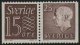 (image for) 15ø Brown pair with Gustav VI 25ø