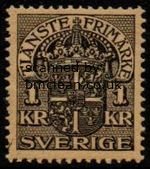 (image for) 1 Kr Black on Yellow