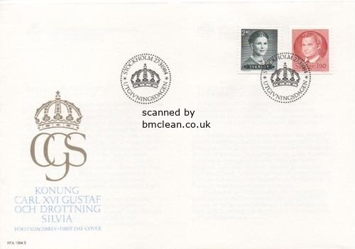 (image for) 1984 King Carl & Queen Silvia Defins.